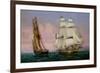 Return from Elba, circa 1852-Louis Garneray-Framed Giclee Print