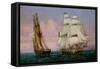 Return from Elba, circa 1852-Louis Garneray-Framed Stretched Canvas