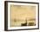 Return from Fishing with Setting Sun-Eugene Louis Boudin-Framed Giclee Print