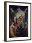 Return from Flight to Egypt with Sts. Catherine and Francis-Benedetto Marini-Framed Art Print