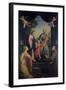 Return from Flight to Egypt with Sts. Catherine and Francis-Benedetto Marini-Framed Art Print