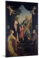 Return from Flight to Egypt with Sts. Catherine and Francis-Benedetto Marini-Mounted Art Print