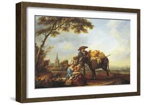 Return from Market, 1785-Louis Joseph Watteau-Framed Giclee Print
