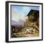 Return from the Bearhunting, 1839-Heinrich Bürkel-Framed Giclee Print