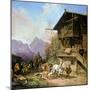 Return from the Bearhunting, 1839-Heinrich Bürkel-Mounted Giclee Print