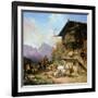 Return from the Bearhunting, 1839-Heinrich Bürkel-Framed Giclee Print