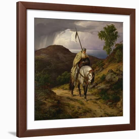 Return from the Crusade-Carl Friedrich Lessing-Framed Giclee Print