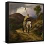 Return from the Crusade-Carl Friedrich Lessing-Framed Stretched Canvas