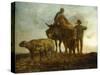 Return from the Fields-Jean-François Millet-Stretched Canvas