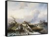 Return from the Hunt-null-Framed Stretched Canvas