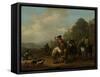 Return from the Hunt-Johannes Lingelbach-Framed Stretched Canvas