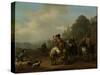 Return from the Hunt-Johannes Lingelbach-Stretched Canvas