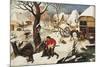 Return from the Inn-Pieter Brueghel the Younger-Mounted Giclee Print