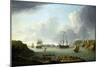 Return of a Fleet to Plymouth (England), Description of the City and the Bay, including Drake Islan-Dominic Serres-Mounted Giclee Print