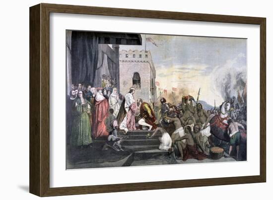 Return of Christopher Columbus, 1892-null-Framed Giclee Print