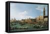 Return of Il Bucintoro on Ascension Day, 1745-1750-Canaletto-Framed Stretched Canvas