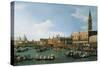 Return of Il Bucintoro on Ascension Day, 1745-1750-Canaletto-Stretched Canvas