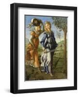 Return of Judith from the Field of Holofernes by Botticelli, c. 1472-73. Uffizi Gallery, Florence-Sandro Botticelli-Framed Art Print