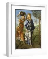 Return of Judith from the Field of Holofernes by Botticelli, c. 1472-73. Uffizi Gallery, Florence-Sandro Botticelli-Framed Art Print