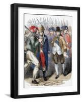 Return of Louis XVI to Paris after His Arrest at Varennes after His Escape Attempt. June 25, 1791-Louis Dupre-Framed Giclee Print