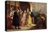 Return of Mary, Queen of Scots, to Edinburgh-James Drummond-Stretched Canvas