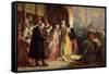 Return of Mary, Queen of Scots, to Edinburgh-James Drummond-Framed Stretched Canvas