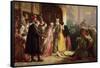 Return of Mary, Queen of Scots, to Edinburgh-James Drummond-Framed Stretched Canvas