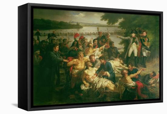 Return of Napoleon (1769-1821) to the Island of Lobau after the Battle of Essling,1809, 1812-Charles Meynier-Framed Stretched Canvas