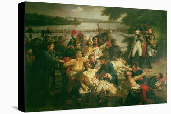 Return of Napoleon (1769-1821) to the Island of Lobau after the Battle of Essling,1809, 1812-Charles Meynier-Stretched Canvas