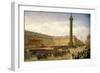 Return of Napoleon Iii's Army from Italy, Parade on Place Vendome in Paris, August 14, 1859-Louis Eugene Ginain-Framed Giclee Print