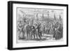 Return of New York's 69th Regiment Irishmen Marching in Manhattan-Frank Leslie-Framed Art Print