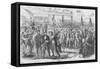 Return of New York's 69th Regiment Irishmen Marching in Manhattan-Frank Leslie-Framed Stretched Canvas