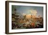 Return of the Bucintoro on Ascension Day-Canaletto-Framed Giclee Print