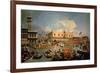 Return of the Bucintoro on Ascension Day-Canaletto-Framed Giclee Print