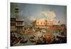 Return of the Bucintoro on Ascension Day-Canaletto-Framed Giclee Print