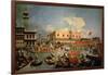 Return of the Bucintoro on Ascension Day-Canaletto-Framed Giclee Print