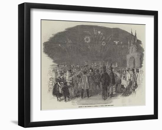 Return of the Emperor of Austria to Vienna-null-Framed Giclee Print