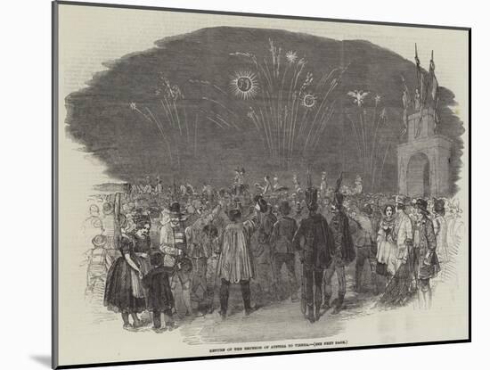 Return of the Emperor of Austria to Vienna-null-Mounted Giclee Print