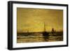 Return of the Fleet at Sunset-Hendrik William Mesdag-Framed Art Print