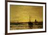 Return of the Fleet at Sunset-Hendrik William Mesdag-Framed Premium Giclee Print