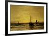 Return of the Fleet at Sunset-Hendrik William Mesdag-Framed Premium Giclee Print