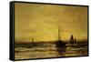 Return of the Fleet at Sunset-Hendrik William Mesdag-Framed Stretched Canvas