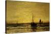 Return of the Fleet at Sunset-Hendrik William Mesdag-Stretched Canvas