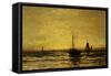 Return of the Fleet at Sunset-Hendrik William Mesdag-Framed Stretched Canvas