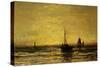 Return of the Fleet at Sunset-Hendrik William Mesdag-Stretched Canvas
