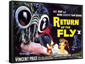 Return of the Fly, 1959-null-Framed Stretched Canvas