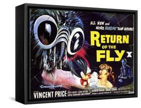 Return of the Fly, 1959-null-Framed Stretched Canvas