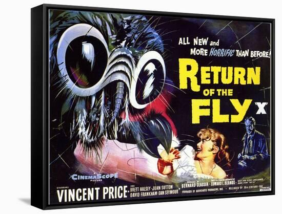 Return of the Fly, 1959-null-Framed Stretched Canvas