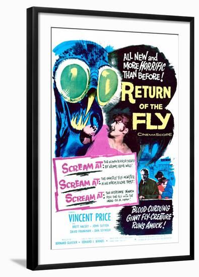 Return of the Fly - Movie Poster Reproduction-null-Framed Photo