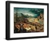 Return of the Herd (Autumn)-Pieter Bruegel the Elder-Framed Art Print